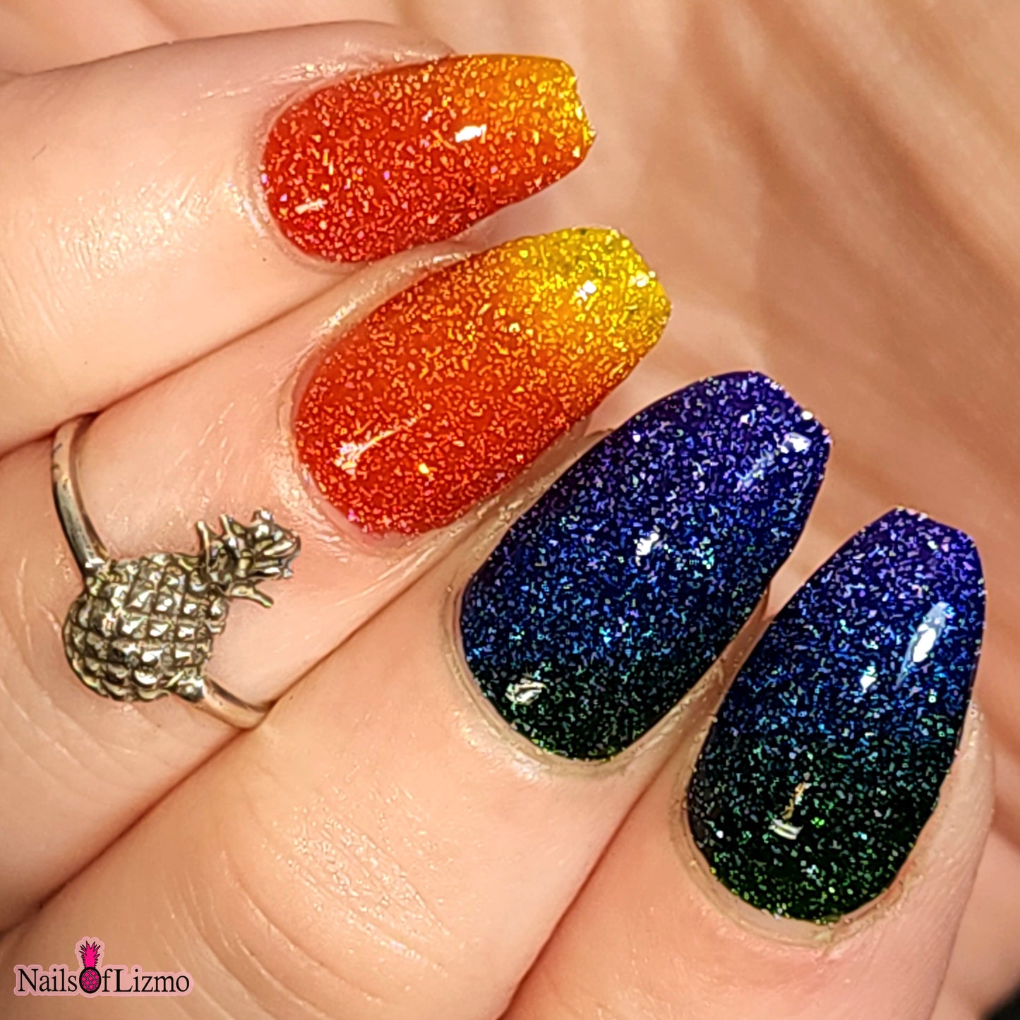 Full Rainbow Reflective Glitter Collection